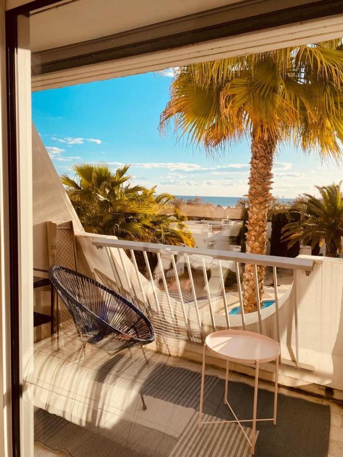 Le Cali, P2 Cabine Dans Une Residence Avec Piscine, Vue Mer Et Parking Prive ลา กร็องเดอ-ม็อต ภายนอก รูปภาพ